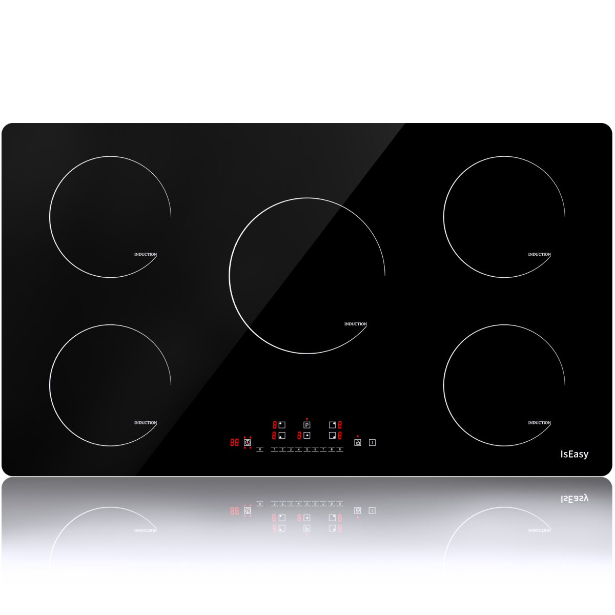 2-Burner Electric Induction Cooktop Stove Top Touch Control Child